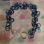 Chainmaille Bracelet Blue P..