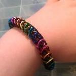 Rainbow & Black Chainmaille..